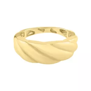 Phillip Gavriel 14k Yellow Gold Italian Ribbed Twist Cable Ring 2 Grams - Picture 1 of 9