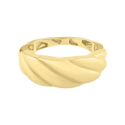 Phillip Gavriel 14k Yellow Gold Italian Ribbed Twist Cable Ring 2 Grams - Image 1 of 4