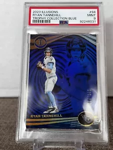 2023 Illusions Ryan Tannehill BLUE Trophy Collection BLUE #64 /149 Titans PSA 9 - Picture 1 of 2