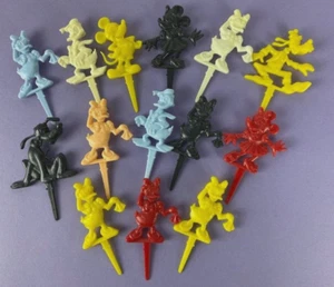 Walt Disney c1950s Cake Topper Candle Holders Mickey Mouse Donald Duck, Pluto .. - Picture 1 of 9