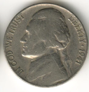 USA - 1941P - Jefferson - 1st portrait - No Mint Mark - #14052RG - Picture 1 of 2