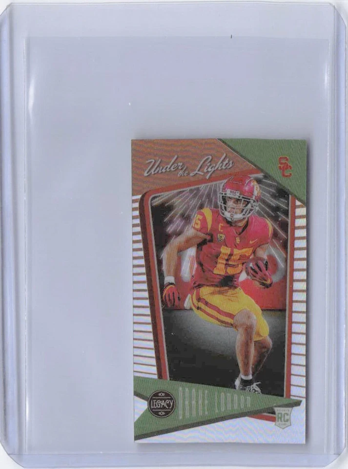 2022 Legacy Football Drake London Under the Lights Mini Rookie 57/75 UL-9 USC - Image 1 of 2