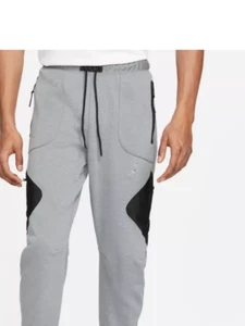 NWT Nike Jordan Statement Fleece Pants Mens Grey Slim Fit Dri-Fit DJ087-091 3XL - Picture 1 of 8