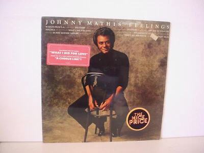 JOHNNY MATHIS "Feelings" original SEALED LP 1975 COLUMBIA PC 33887 Hype Sticker - Image 1 of 3