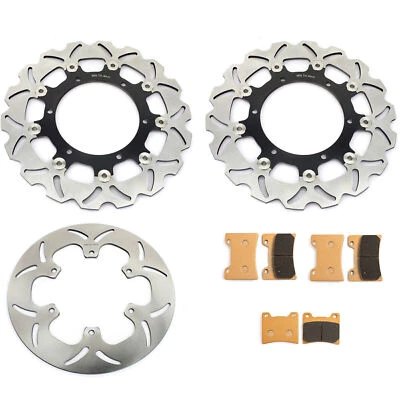 Front Rear Brake Rotors Discs Pads for YAMAHA Vmax V-max 1200 (93-07) VMX1200 - Image 1 of 4
