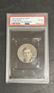 1909 Colgan's Chips Stars of the Diamond Tigers DONIE BUSH PSA 4 Plus the TIN!