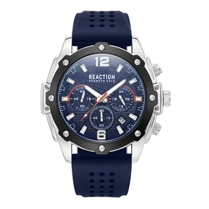 Reloj cronógrafo Kenneth Cole Reaction para hombre con correa de silicona KRWGO9007001 - Imagen 1 de 2