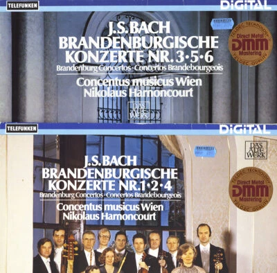 BACH 6 Brandenburg Concertos HARNONCOURT Telefunken 642823 2LP Set DMM Digital - Image 1 of 3