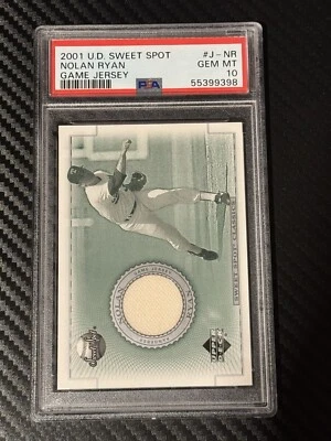 2002 Upper Deck Sweet Spot Classics - Game-Used Jerseys #J-NR Nolan Ryan PSA 10 - Image 1 of 2