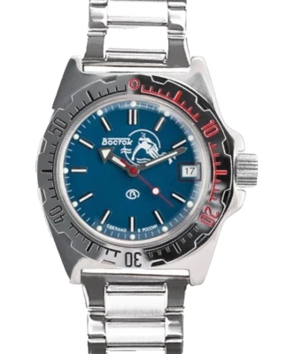 Reloj mecánico automático Vostok Amphibia 110059 modelo exclusivo vendedor de EE. UU. Foto 1 de 4