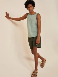 Free Assembly Men's Pocket Tank Top, Green, Medium - Picture 1 of 5