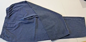 Niñas Mujeres ALLISON DALEY Usado Pantalones Salón Pantalones Talla 16 Azul Rayas - Imagen 1 de 6