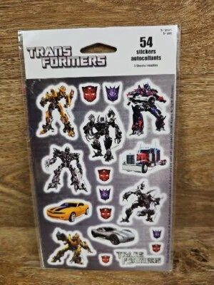 Transformers Sticker Set 54 Stickers 2010 NEW - Image 1 of 3