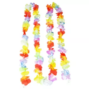 Rinco Jumbo fiore Lei Luau decorazione spiaggia 108" ghirlanda poliestere, multicolore - Foto 1 di 3