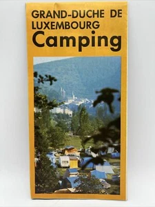 Gran Duque de Luxemburgo 1976 camping Lex Weyer acuarela folleto de viaje mapa - Imagen 1 de 3