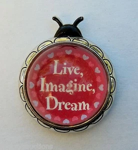 8KD Live imagine dream LOVE BUG LADYBUG FIGURINE inspirational message ganz - Picture 1 of 3