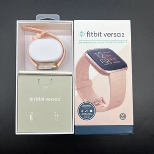 NEW Fitbit Versa 2 Health & Fitness Smartwatch Authentic Activity Tracker Pink - Picture 1 of 13