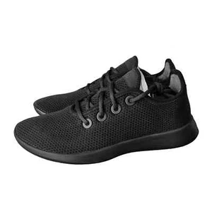 Allbirds Tree Runners da uomo nero getto (suola nera) taglia 8 - Foto 1 di 4