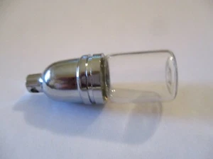 4 Mini Bottiglie 22x11 mm Fiala Pendente Bottiglia Inox 17mm Rubare Tappo a Vite L1 - Foto 1 di 5