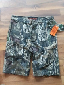 Youth Tallwoods Mossy Oak Denim Camo Shorts Sz 18/20 Jeans Hunting Camouflage - Picture 1 of 4