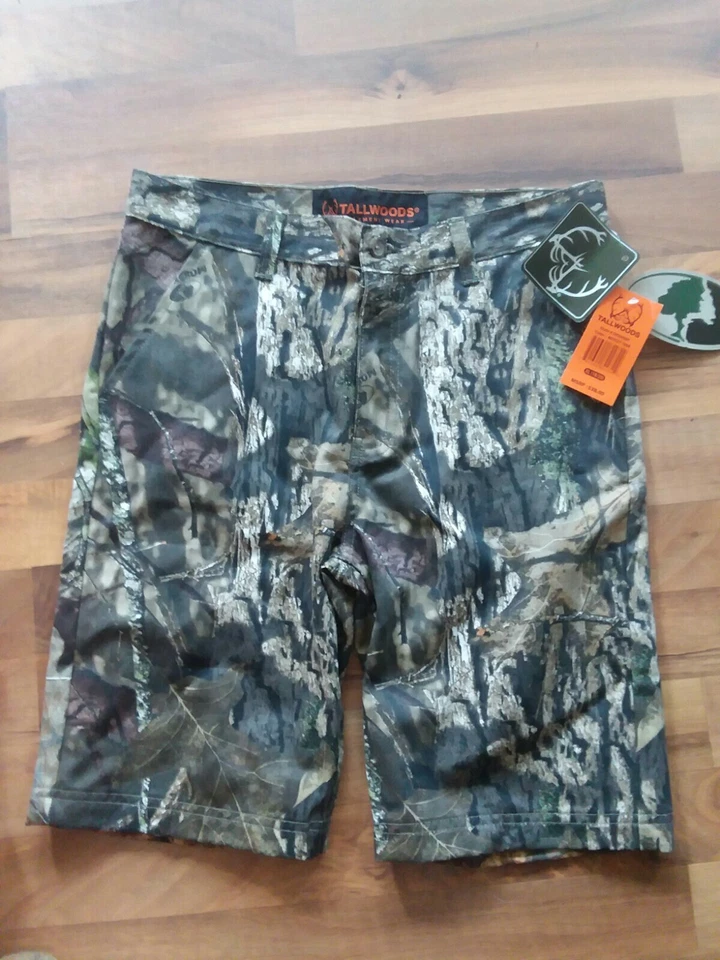 Youth Tallwoods Mossy Oak Denim Camo Shorts Sz 18/20 Jeans Hunting Camouflage - Image 1 of 4