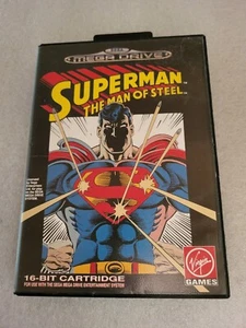 Superman The Man of Steel - Sega Mega Drive - OVP - CIB - PAL - Komplett - Bild 1 von 10