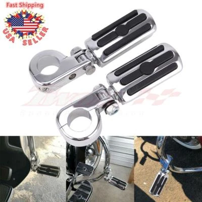 1-1/4 英寸公路脚钉休息摩托车发动机杆适用于哈雷本田雅马哈全新 — 第 1/4 张图片