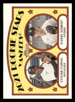 2021 Topps Heritage #158 Estevan Florial RC/Clarke Schmidt RC - Image 1 of 2