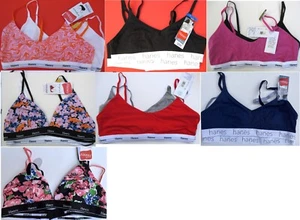 New Hanes Originals 2-Pack 95% cotton Bralettes DHO101,MHO102,MHO103 M-2XL - Picture 1 of 19
