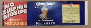 LABEL Grandma Molasses Can Boston Molasses Company - Picture 1 of 5
