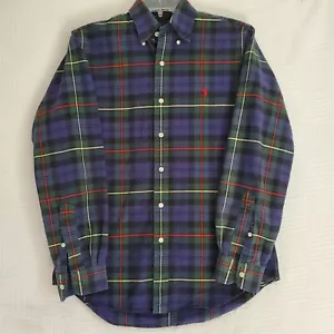 Ralph Lauren Hemd Herren klein kariert dunkelblau Oxford Tuch Button Down Pony - Bild 1 von 7