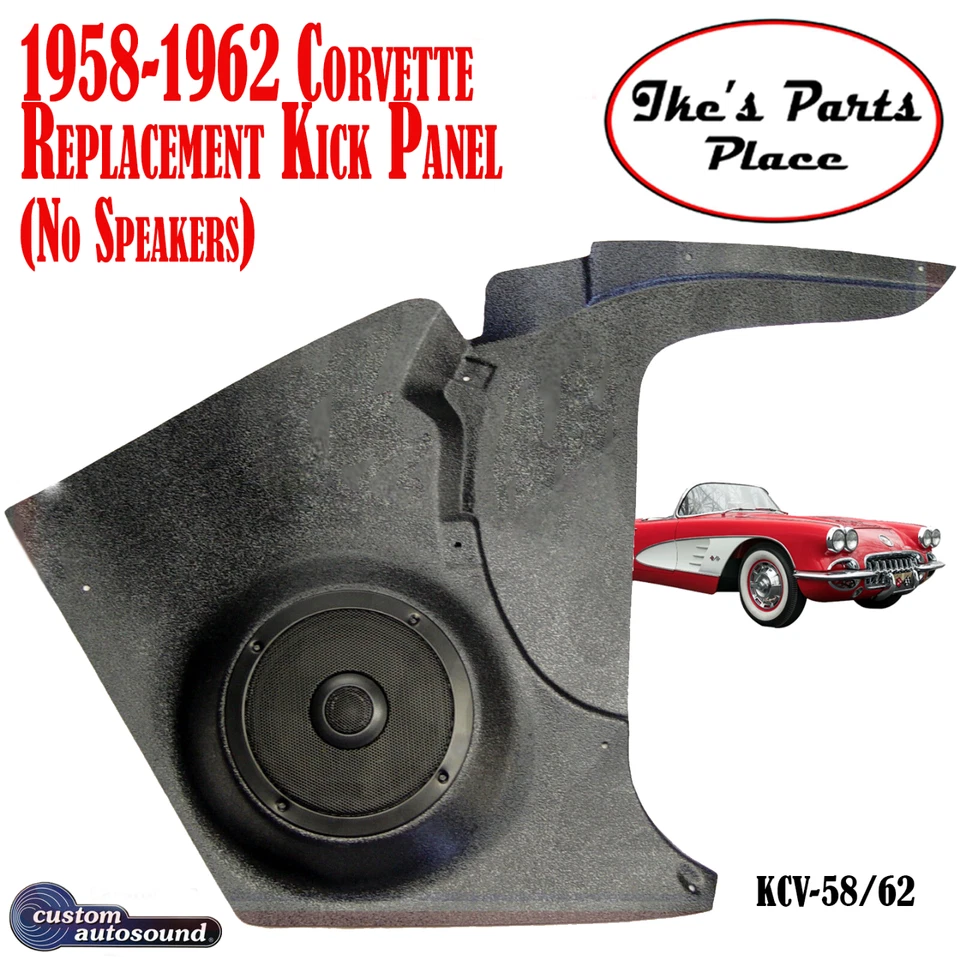 Custom Autosound KCV-58/2 1958-1962 Chevy Corvette Kick Panels No Speakers - Image 1 of 1