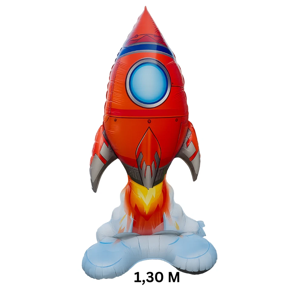 4D стоящие воздушные шары космонавта космонавта ракеты фольга воздушные шары детские 1,30 М - Изображение 1 из 4