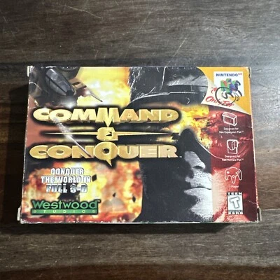 Command & Conquer (Nintendo 64, 1999) Box Manual Complete CIB N64 - Image 1 of 4