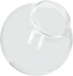 KastLite 6" Clear Acrylic Lamp Post Globe | 3.14" Screw Neck