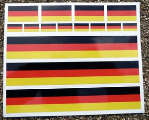 Road mountain Bike Cycle GERMAN FLAG Frame Stickers gloss laminated - Picture 1 of 1
