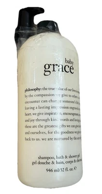 PHILOSOPHY Baby Grace Shampoo Bubble Bath Shower Gel 32 Oz with Pump - Image 1 of 2