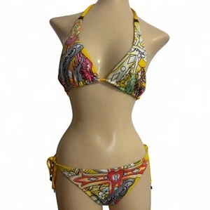 Ed Hardy Y2K Bathing Suit Bikini Set Size Medium RARE - Picture 1 of 8