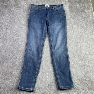 DU/ER Jeans Donna 28X28 Blu Ragazza Conico Vita Bassa Lavaggio Medio - Foto 1 di 13