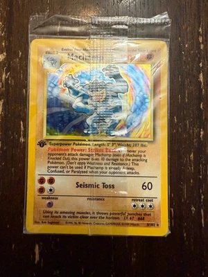 Pokémon TCG Machamp Base Set 8/102 Holo 1st Edition Holo Rare Sealed - Image 1 of 2