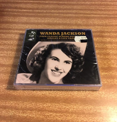 New Sealed CD - Wanda Jackson Four Classic Albums Plus Singles & Live Tracks - image 1 of 4