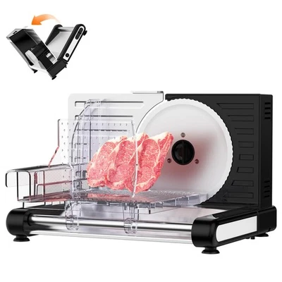 Máquina fatiadora de carne para casa – 120W Deli cortador de carne com lâmina de 6,7", ajuste... - Imagem 1 de 4