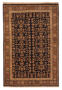4'0" x 5'11" Hand Knotted Area Rug Traditional Oriental Wool Carpet - Picture 1 of 9