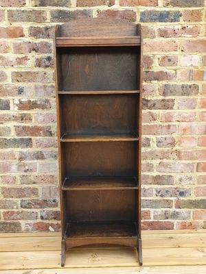 Arts and Crafts style small open Oak Bookcase. - Image 1 of 4