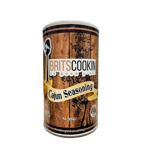 Britscookin - Cajun Seasoning 8 oz, Pack of 1 8 Ounce (Pack 1)  - Picture 1 of 9