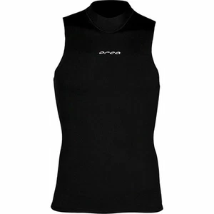 Orca HeatSeeker Mens Base Layer Vest Black Sleeveless Swimming - Picture 1 of 2