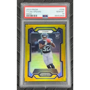 2023 Panini Prizm #396 Tyjae Spears Rookie RC Gold Prizm #10/10 PSA 10 gemas como nuevo - Imagen 1 de 2