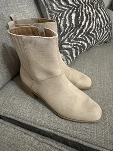 Ankle Boots Size 9 Women New Suede Shoes - Picture 1 of 4