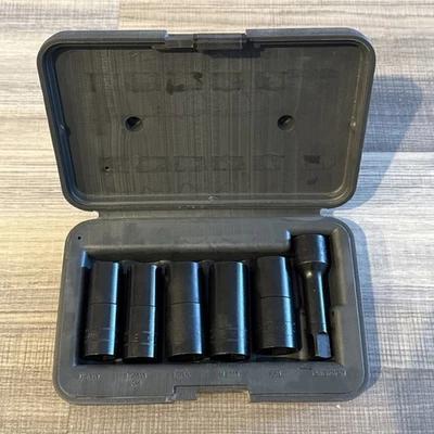 Blue Point LSR1500 6pc Standard/Twist Wheel Flip Socket Set 1/2" Pitts Extension - Image 1 of 4