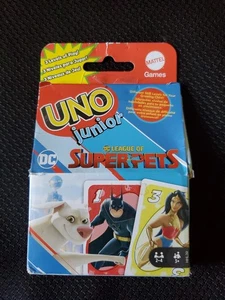 Uno Junior DC League of Superpets Card Game New in Open Box Mattel 2021 - Picture 1 of 8